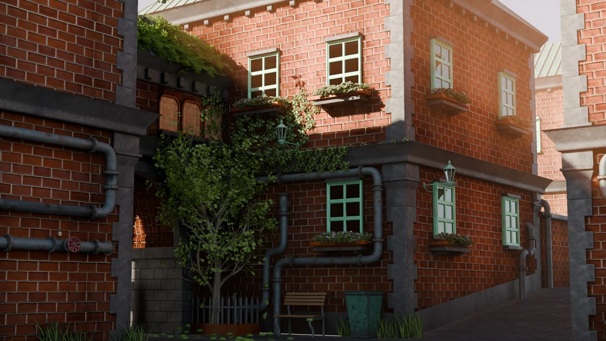 European Inspired Streetscape