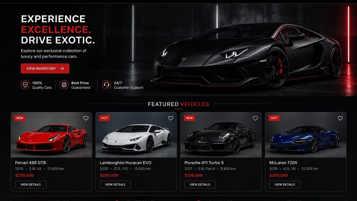Exotic Car Dealership Management