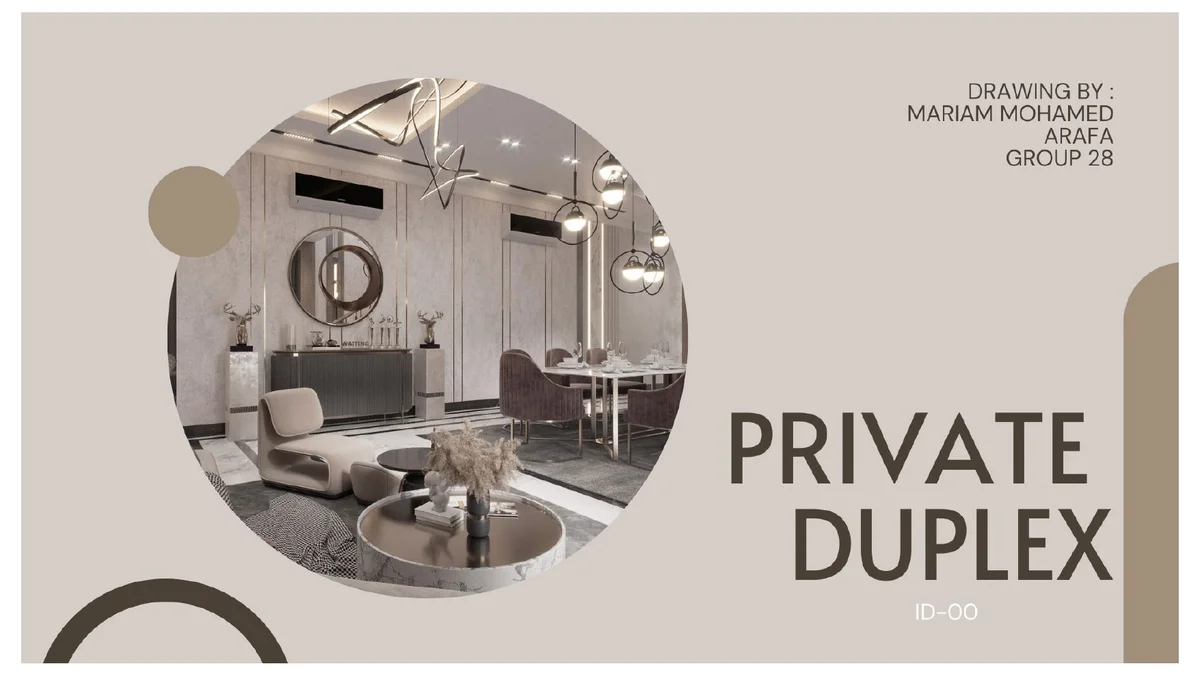 Private Duplex — Interior Design & Technical Documentation