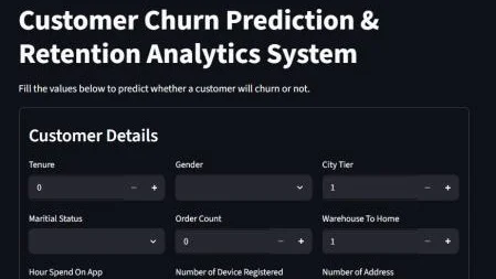 Customer Churn Predication & Retention Analytics System