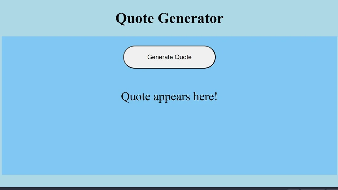 Random Quote Generator