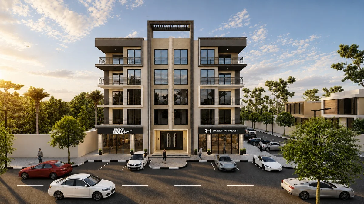 Modern Residential & Commercial Building Facade