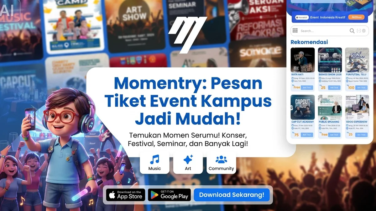 Momentry, a mobile app for booking campus event tickets