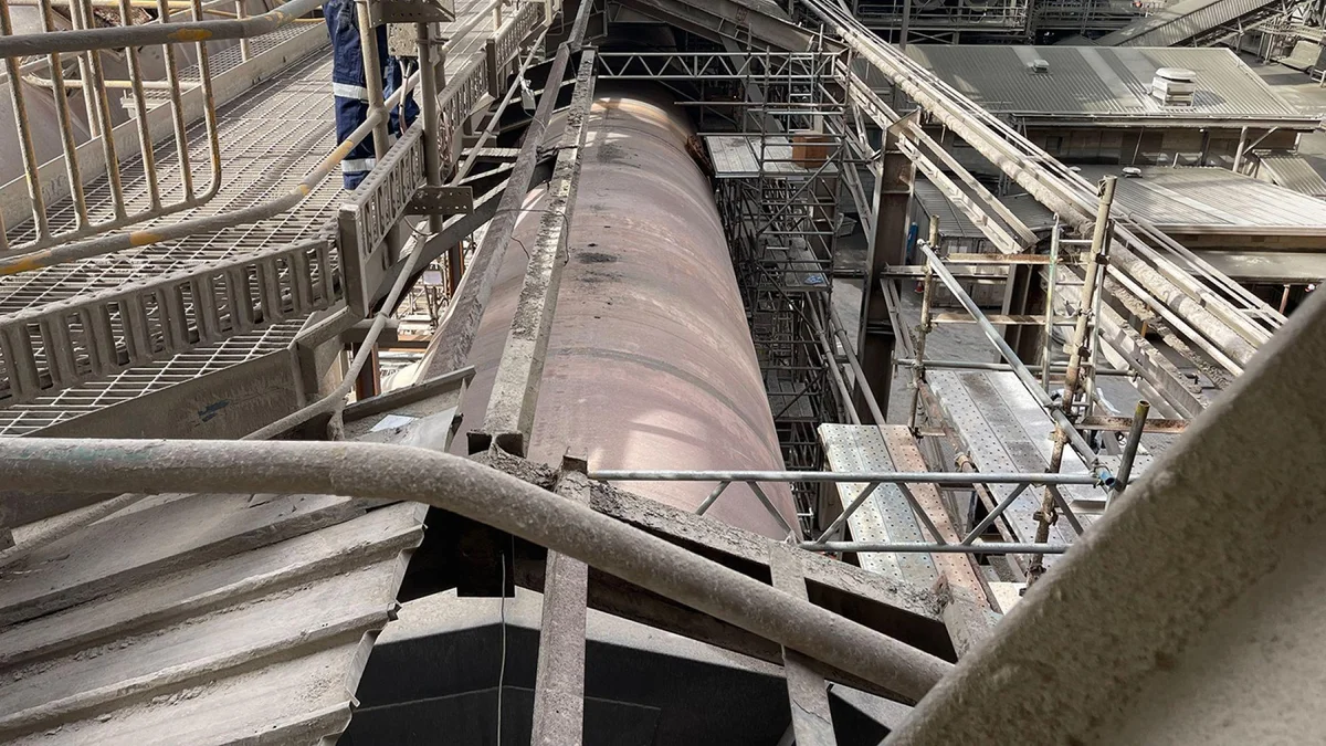 Diptube Installation & Reboring of Kiln Tangential Plate Holcim Cement Plant project.